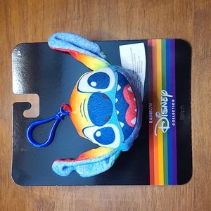 Stitch Disney Rainbow Pride Plush Keychain Bag Clip